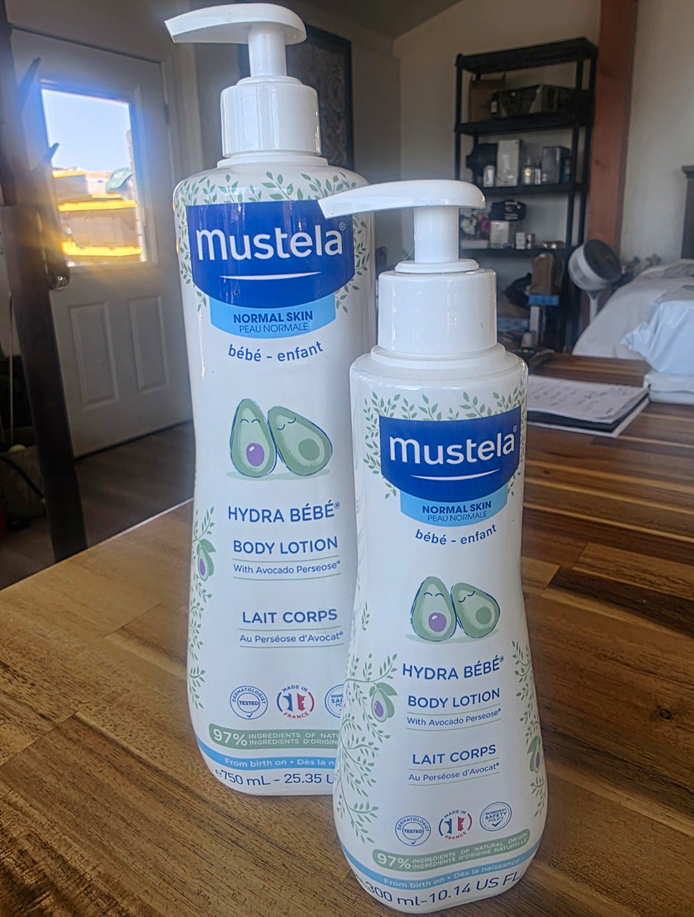 Mustela Hydra Bébé Body Lotion 2-Piece Set – 25.35 fl oz + 10.14 fl oz